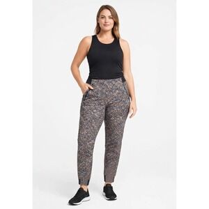 Athleta Trekkie North Printed Joggers Kinetic Abstract print 22 Hiking